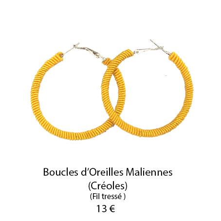1154 boucle d oreilles maliennes creoles